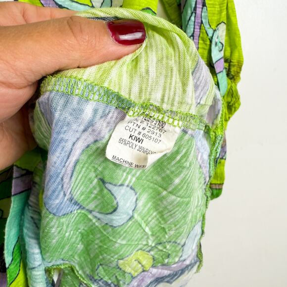 David Cline Collar Shirt 9100 Nectar Mint Kiwi Button Up - S - Picture 5 of 8